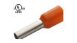 RND 465-00557 [100 шт] Bootlace ferrule 4 mm2 orange 26 mm pack of 100 pieces