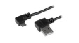 USB2AUB2RA2M Charging Cable with Right Angled Connectors USB-A Plug - USB Micro-B Plug 2m USB