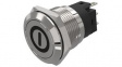 82-5151.2000.B001 Pushbutton Switch, 1CO, Maintained Function, Silver