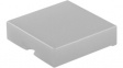 AT4073B Cap, Square, white, 12.0 x 12.0 x 3.0 mm