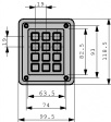 4K12T1 Vandal-proof keypad 12-element keyboard (telephone)