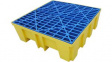 SC-DP4 Spill Containment Pallet, Load max. 1000 kg, Yellow / Blue