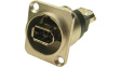 CP30117 Firewire feedthrough adapter, Metal, Nickel - Plated