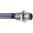RSF 4/0,5 M Panel mount plug M12 + cable