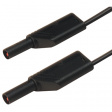 MLS WS 200-2,5 BLACK Safety test lead diam. 4 mm Black 200 cm 2.5 mm2 CAT II