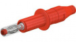 66.9584-22 In-Line Safety Plug 4mm Red 32A 600V Nickel-Plated