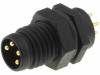 LTW8P-04PMMP-SF7001 Разъем: М8; "папа"; PIN:4; на панель; гнездо; 5А; IP67; 30В