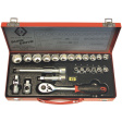 T4656 Socket set 3/8^, 23-pcs