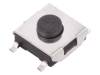 TACTM-63N-F-BLACK Микропереключатель TACT; SPST-NO; Положения:2; 0,05A/12ВDC; SMT
