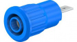23.3160-23 Safety Socket 4mm Blue 24A 1kV Nickel-Plated