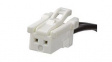 15136-0206 MicroClasp-to-MicroClasp Off-the-Shelf (OTS) Cable Assembly Single Row 600.00mm Length 2 Circuits White