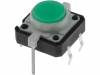 TACT-24N-F-IG Микропереключатель; 1; SPST-NO; 0,05A/12ВDC; THT; LED; зеленый
