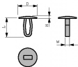 DF-137-060 Locking rivet 18.0 mm