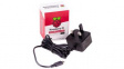 KSA-15E-051300-HX, UK, BLACK Raspberry Pi - Charger, 5V, 3A, USB Type-C, UK Plug, Black