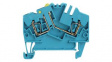 1779120000 Test Disconnect Terminal, 400V, 10A, 2 Poles, 2.5mm\x1a, Tension Clamp, Blue