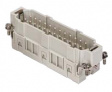 CSEM 24 CSE, 24 poles +earth, male insert, with male contacts, silver plated