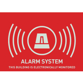 AU1315, Warning sticker Alarm - UK - 74 x 52.5 mm, ABUS