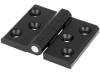 3.ZN66.001 RAL-9005 Петля; Шир:76мм; сплав алюминия и цинка; черный; H:60мм