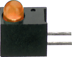 551-2507F, PCB LED 3 mm round Orange standard, Dialight