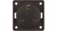 962622501 Wall Outlet INTEGRO 1x UK Type G (BS1363) Socket Flush Mount 13A 250V Brown