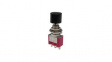 RND 210-00731 Pushbutton Switch, 1CO, ON-(ON), Metallic / Red