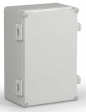WPCP203013G Cubo W 200 x 300 x 132, с петлями и замками, серая крышка, PC, IP66