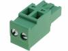 2EDGKA-5.0-02P-14-00AH Разъемный клеммник; вилка; "мама"; 5мм; угловой; 10А; 320В