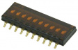 A6H-0102 Переключатель: DIP-SWITCH; Кол-во секций:10; ON-OFF; Шаг:1,27мм