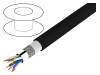 74006 BK002, Провод; 5e; многопров; Cu; 4x2x26AWG; PUR; черный; 152м; 6,3мм, Alpha Wire