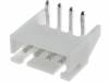 A2501WR-4P Гнездо; провод-плата; "папа"; PIN:4; 2,5мм; THT; 250В; 3А; луженые
