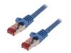 CQ2046S Patch cord; S/FTP; 6; многопров; Cu; LSZH; синий; 1,5м; 27AWG