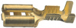 160626-1 Push-on receptacle, bare 2.8 x 0.8 mm 0.5...1 mm2