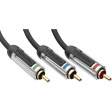 PROV3301 Component video cable, Interconnect 3x RCA-Plug 3x RCA-Plug 1.0 m