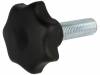 K0155.416X50, Ручка регулятора; Диам:63мм; M16; 50мм; термопласт; H:40мм; черный, KIPP