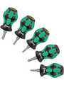 05008870001, Stubby Screwdriver Set, 2-Component, Ergonomic, Phillips/Slotted, 5 Pieces, Wera Tools