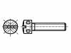 M5X16/BN408 Винт; M5x16; Головка: для пломб, цилиндрическая; Шлиц: прямой; цинк