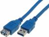 CU302-030-PB Кабель; USB 3.0; гнездо USB A, вилка USB A; никелированные; 3м