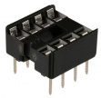 A08-LC-T IC socket, tin plated, DIL 8