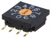 FR02FR10P-S, Кодирующий переключатель; DEC/BCD; Пол: 10; SMT; 10x10x4мм, NKK Switches (NIKKAI, Nihon)