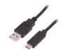 50487 Кабель; USB 2.0,USB 3.1; вилка USB A, вилка USB C; 1м