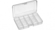 RND 550-00101 Assortment Box, 13, transparent 165 x 112 x 31 mm, Polypropylene