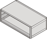 24572-534, Desktop Case 88 x 449 x 376 mm unshielded, Schroff