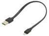 KABGC02 Кабель; плоские,USB 2.0; вилка Apple Lightning,вилка USB A