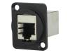 CP30220SMB Соединитель; FT; Кат:5e; экранированный; 19x24мм; Цвет: черный
