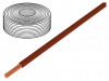 125-018, Провод; многопров; Cu; 1x0,25мм2; ПВХ; коричневый; 100В; -10?85°C, Donau