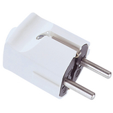 910270, Mains Plug White F (CEE 7/4), Bachmann