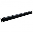 P24T-KAA-C6C Patch panel 19" black 1 HE 24x RJ45 Cat.6