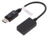 AK-340408-001-S, Кабель; DisplayPort 1.1a; вилка DisplayPort, гнездо HDMI; 150мм, ASSMANN