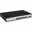 DGS-1210-10P Switch 8x 10/100/1000 (8x PoE) 2x SFP Настольный 19"