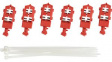 148693 120V Snap-On Circuit Breaker Lockout, Red, Pack of 6 pieces
